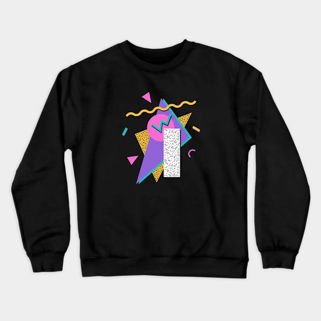 Memphis Pattern 81 / 80s Retro Crewneck Sweatshirt by Studio Memphis Waves